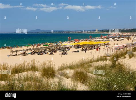 Monte gordo Beach In Summer Stock Photo - Alamy