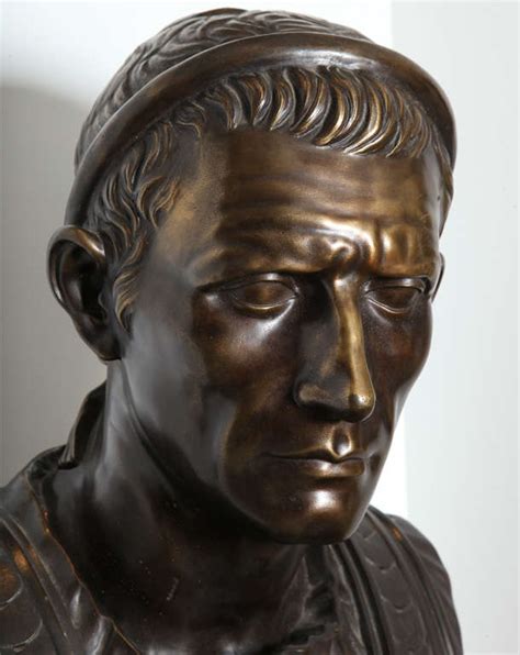 Patinated Bronze Bust of Julius Caesar For Sale at 1stdibs