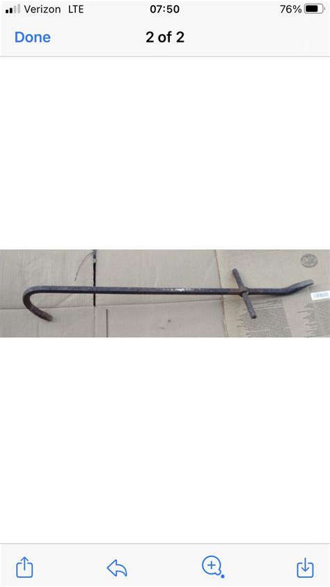 Crowbar Its 36 Inches Long With At Cross Piece That Was Forged