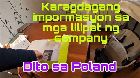 Karagdagang Impormasyon Sa Mga Lilipat Ng Company Dito Sa Poland Youtube