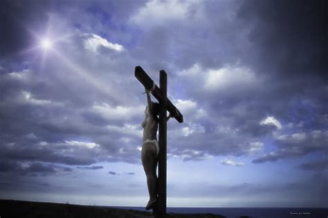 Crucifix In The Light Photograph By Ramon Martinez Pixels