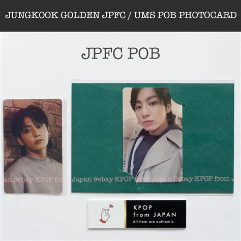 Jung Kook Golden Jpfc Ums Pob Official Photocard Jk Pre Benefit Bts Ebay