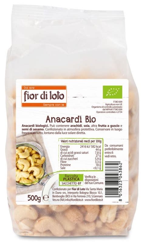 Anacardi Pelati Fior Di Loto Agricoltura Biologica Naturas