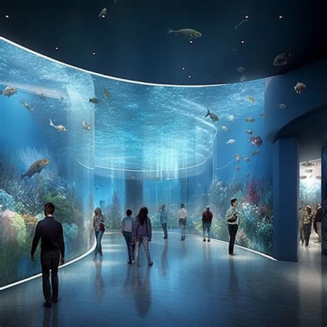 oceanarium center inspired   rippling surface