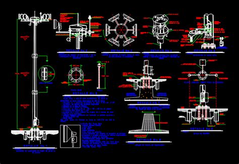 Detalles De Luminarias En Autocad Librer A Cad