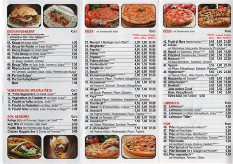 Menu At Kaya S Kebab Pizza Elchesheim Illingen