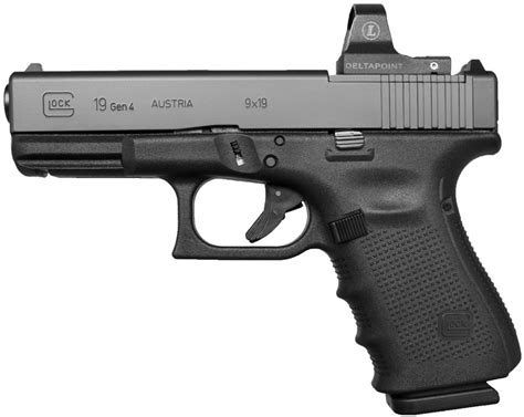 Glock 19 9mm Gen 4 Mos 9x19 Pistol