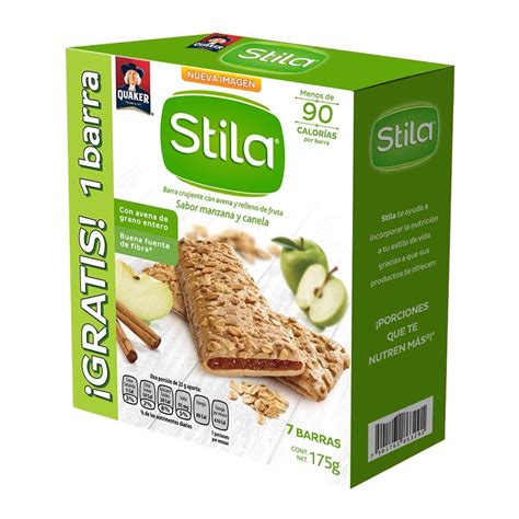 Barra Quaker Stila Crujientes Con Avena Y Relleno De Fruta Sabor