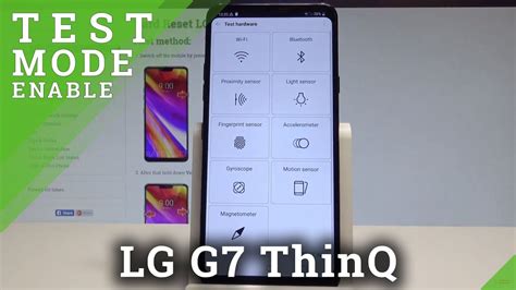 How To Use Hardware Test On Lg G Thinq Lg Test Menu Hardreset Info