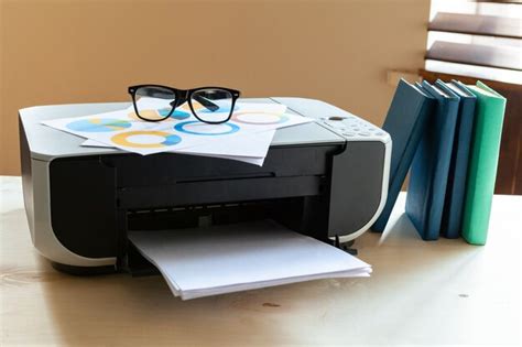 Premium Photo | Printer, copier, scanner. office table