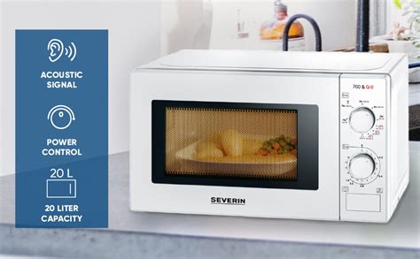 SEVERIN Microondas Con Grill 2 En 1 De 700 W Horno Microondas Con 9