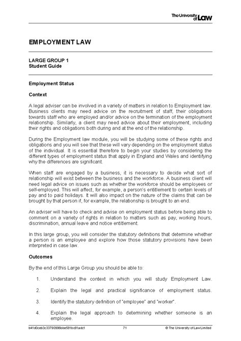 2324 Employment Lg01 Ce01 Student Guide T Employment Law Large Group