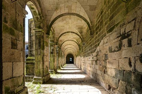 Courtyard Of The Monastery Of Oseira At Ourense Galicia Spain