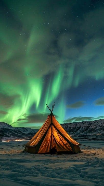 Free Aurora Winter Camp Image | Download at StockCake