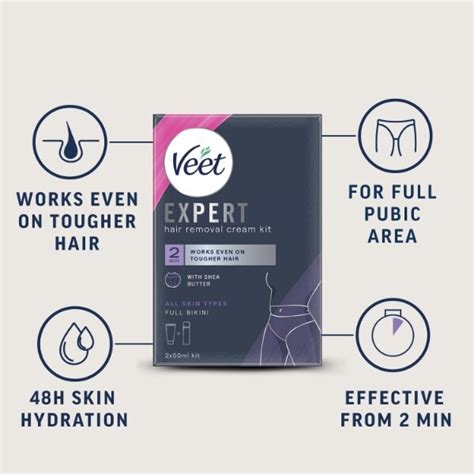 Veet Expert Hair Removal Cream Bikini All Skin Types 50ml Toiletries Superdrug