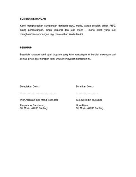 Kertas Kerja Sambutan Hari Raya Docx