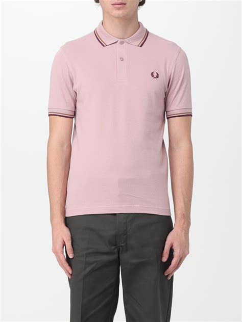 Fred Perry Polo Shirt Men Pink Fred Perry Polo Shirt M3600 Online At Giglio