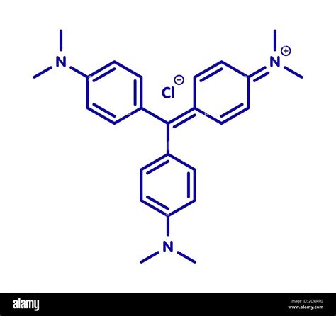 Crystal Violet Gentian Violet Molecule Dye Molecule Used In Gram