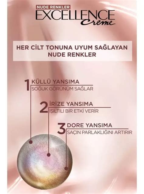 Loreal Paris Excellence Creme Nude Renkler Saç Boyası 8u Nude Koyu