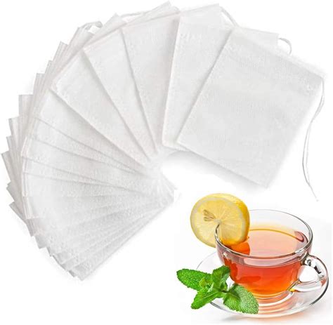 Angooni 300PCS Disposable Tea Filter Bags With Drawstring 100