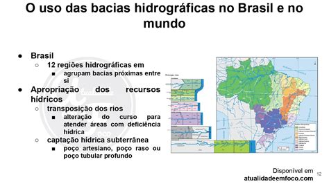 ÁGUAS CONTINENTAIS: RECURSO E UTILIZAÇÃO | SLIDES GEOGRAFIA