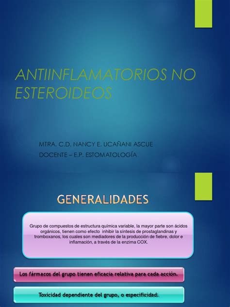 Antiinflamatorios No Esteroideos 2 Pdf Droga Anti Inflamatoria