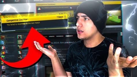 Dias Banido Do Competitivo Por Rage No Cs Go Youtube