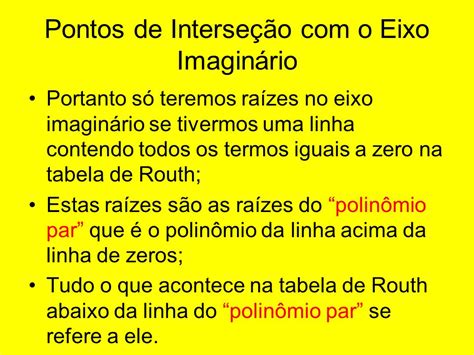 Regras para esboço do Lugar das Raízes ppt carregar