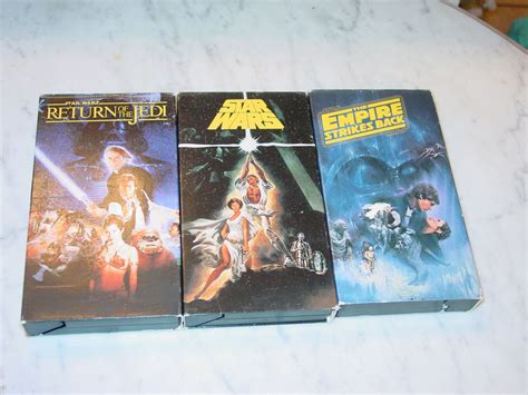 Star Wars Trilogy S Vhs Tape Set Cbs Fox Original Release Star