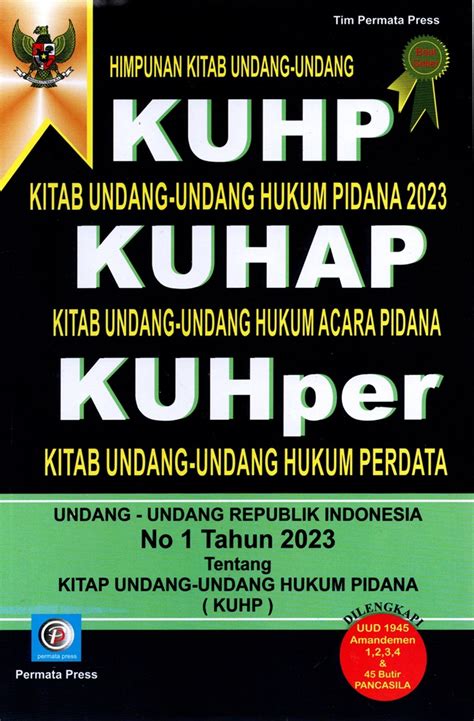 Jual Buku Himpunan Kitab Undang Undang KUHP KUHAP KUHper Karya Tim