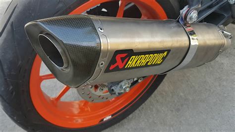 Akrapovic Exhaust For 600cc And Above Installed To Ktm Duke 390 Sound