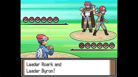 Pok Mon Vgc Platinum Redux Gym Leaders Roark And Byron Double Battle