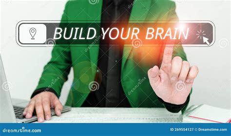 Conceptual Display Build Your Brain Business Showcase Mental