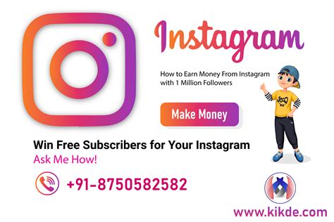 How To Earn Money From Instagram With Million Followers Kikde Group