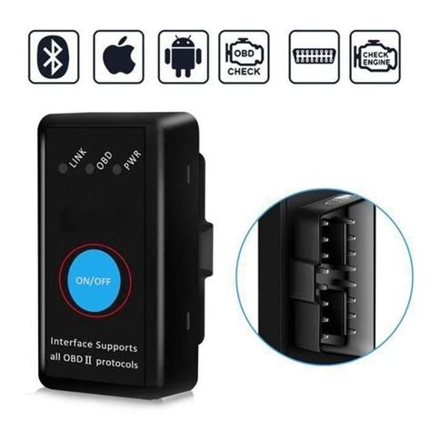 Auto Outil De Diagnostic Mini Elm327 Bluetooth OBD2 V15 Elm 327 V 15