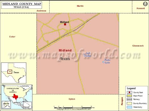 Midland County Map Map Of Midland County Texas