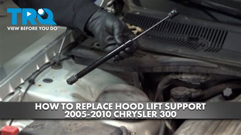 How To Replace Hood Lift Support 2005 2010 Chrysler 300 YouTube