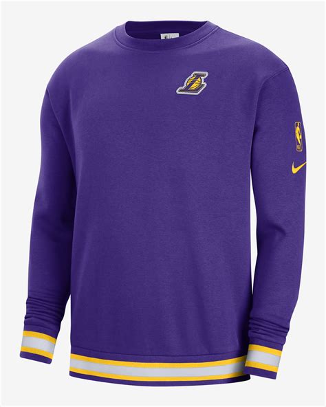 Los Angeles Lakers Courtside Mens Nike Nba Fleece Sweatshirt