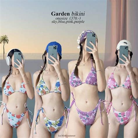 ICEBLINK Garden bikini บกนผายนลายดอก พรอมสง Lazada co th