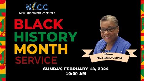 Rev Marva Tyndale Black History Month Service February