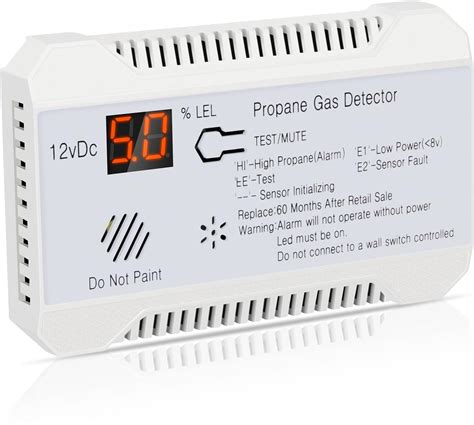 Amazon WELLUCK Detector De Gas Propano RV Con Alarma Fuerte