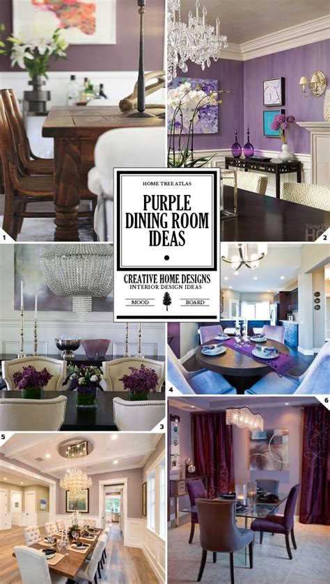 Color Guide Purple Dining Room Decor Ideas Home Tree Atlas Purple