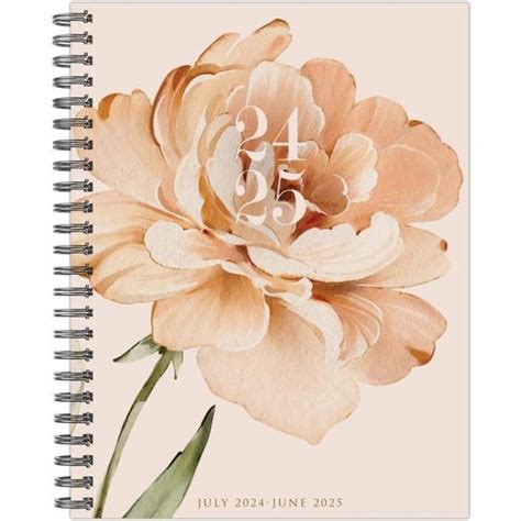 Perfect Peony Academic July June X Softcover Planner