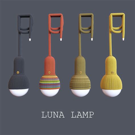 Knitted Luna Lamp Free 3d model on Behance