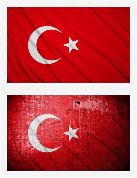 Bandeiras Da Turquia Foto Premium