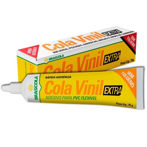 Adesivo Cola Vinil Extra 75G Brascola Rei Dos Parafusos