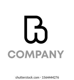 Bw Logo Vector Design Template Sign Stock Vector (Royalty Free ...