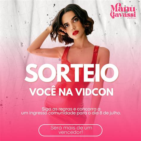 Manu Gavassi Portal On Twitter Quer Ir No Vidcon S O Paulo Assistir A