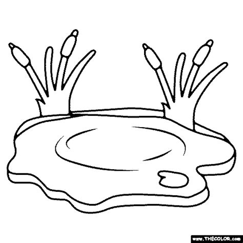 Pond Coloring Page