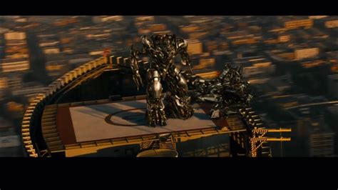 Megatron Rooftop Scene Transformers Revenge Of The Fallen Movie